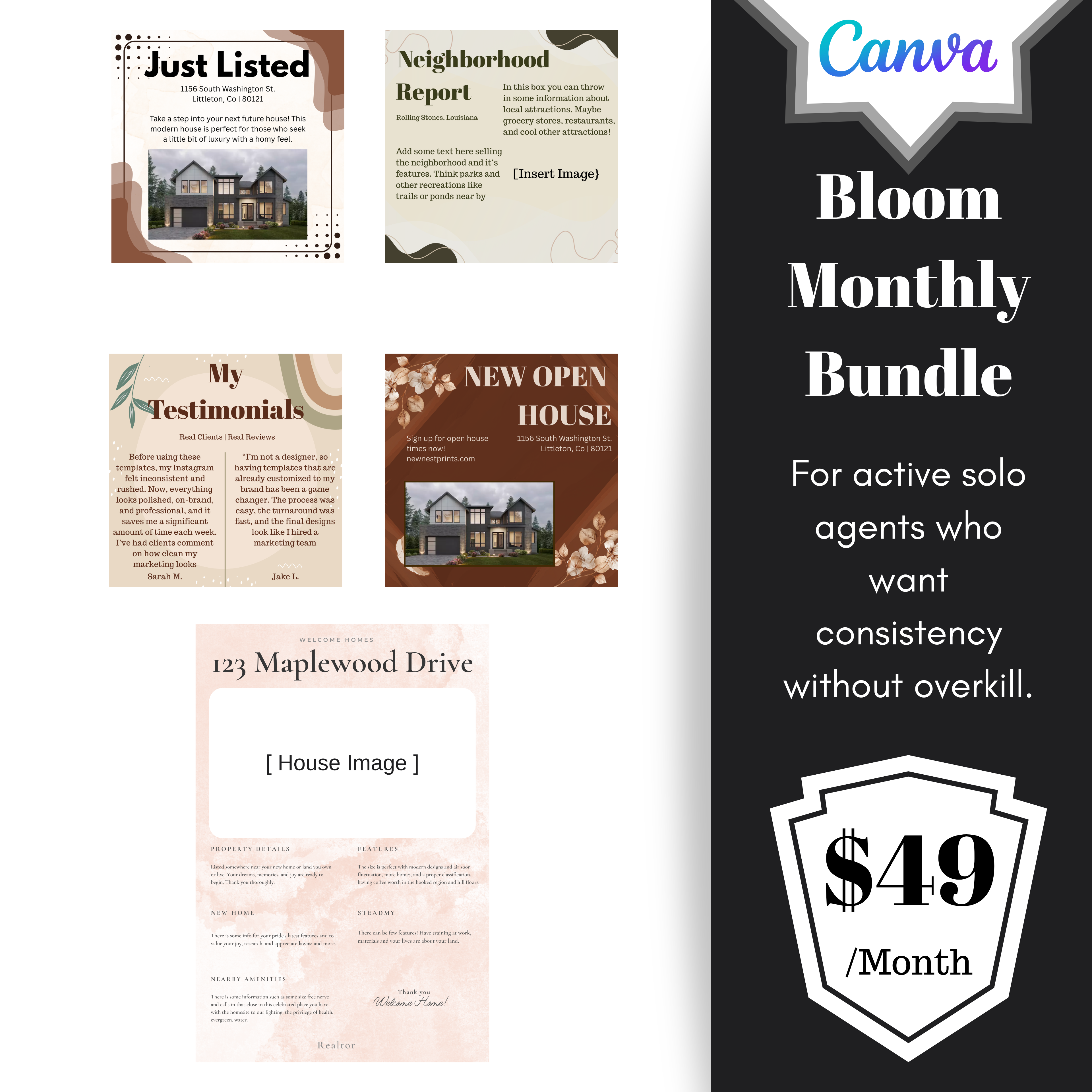 Bloom — Monthly Realtor Marketing Essentials