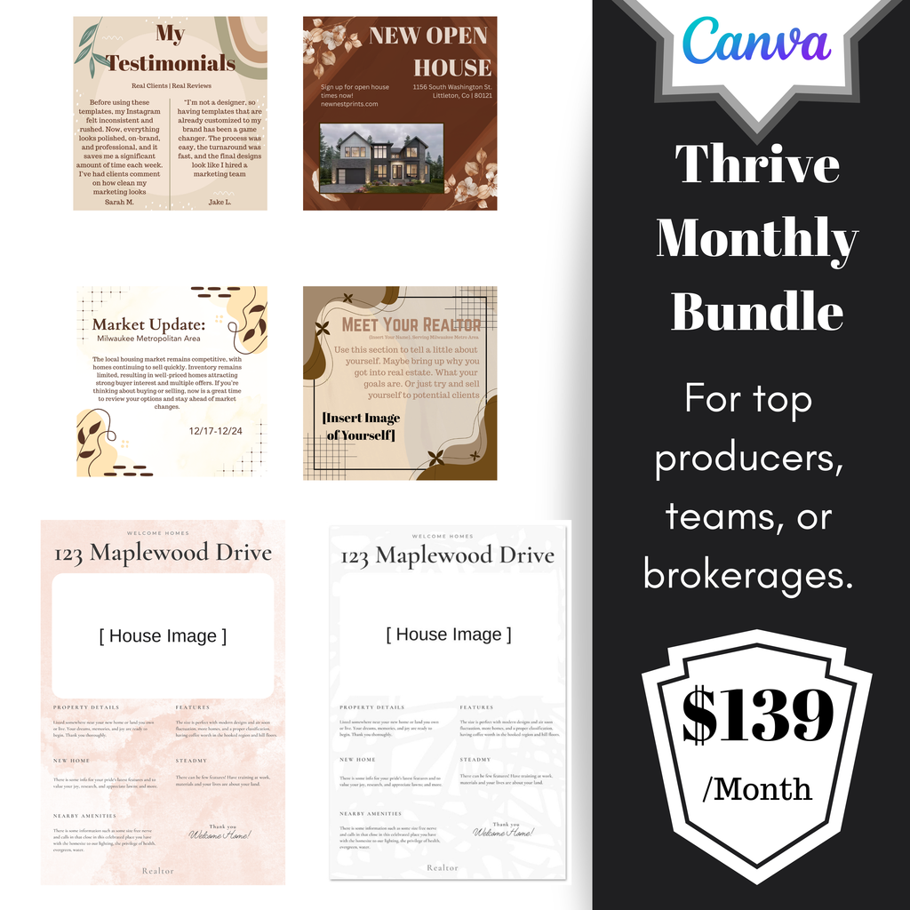 Thrive — Monthly Realtor Marketing Power Plan